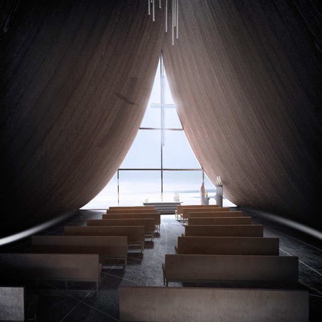 Coast Whale Chapel by Jinyu Zhang - Gold A' Design Award Winner for Architecture, Building and Structure Design Category in 2020