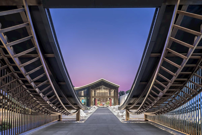 Yuzhou Lanting Mansion Exhibition Center by Tengyuan Design